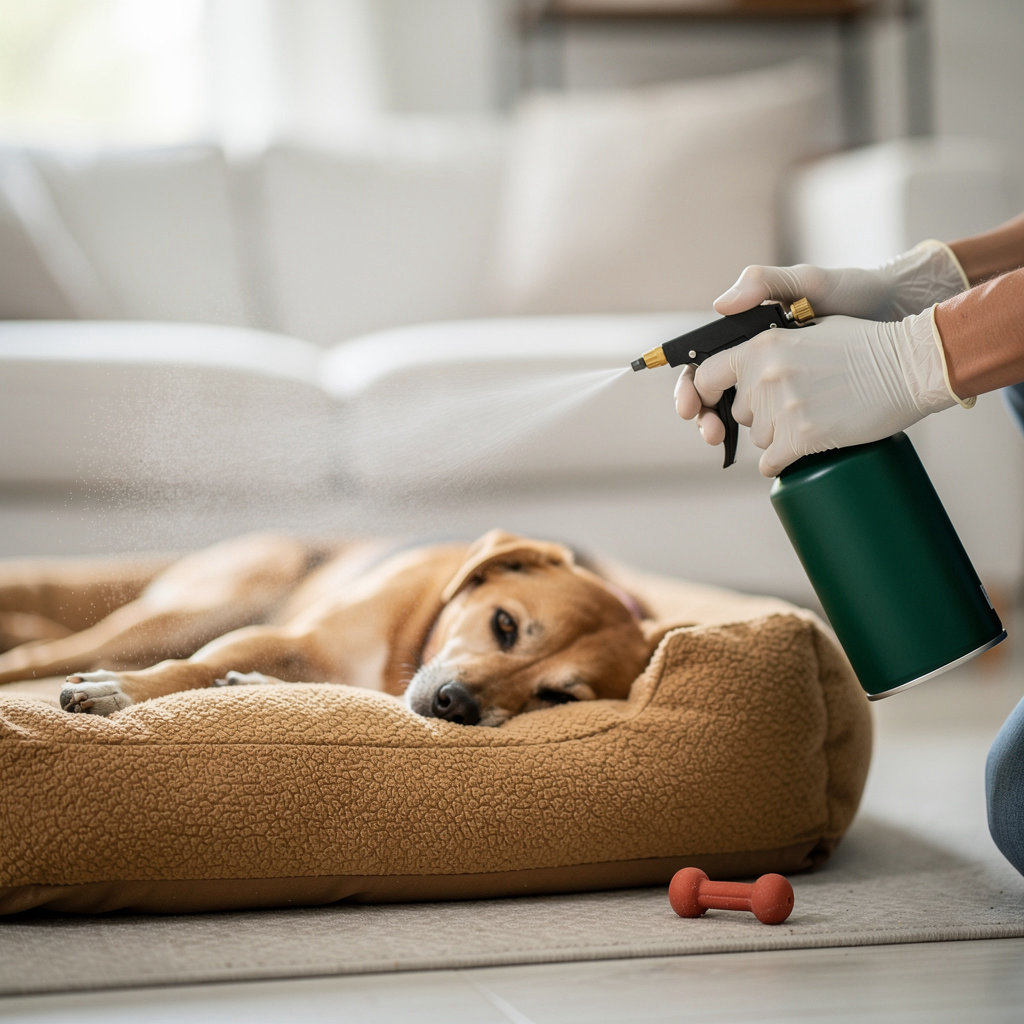 Recon Pest Control pet-safe flea and tick treatment in Western North Carolina protecting pets and families