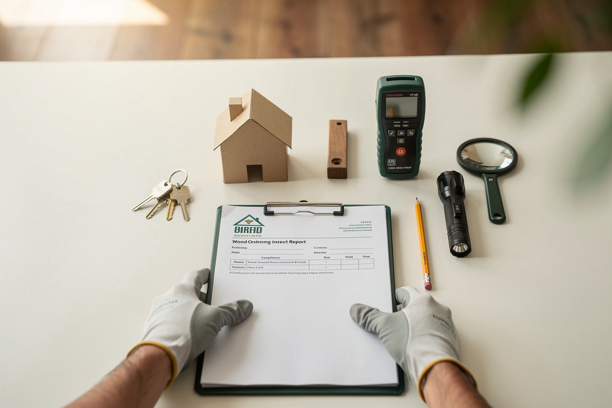 Recon Pest Control professional conducting detailed real estate pest inspection in Western North Carolina